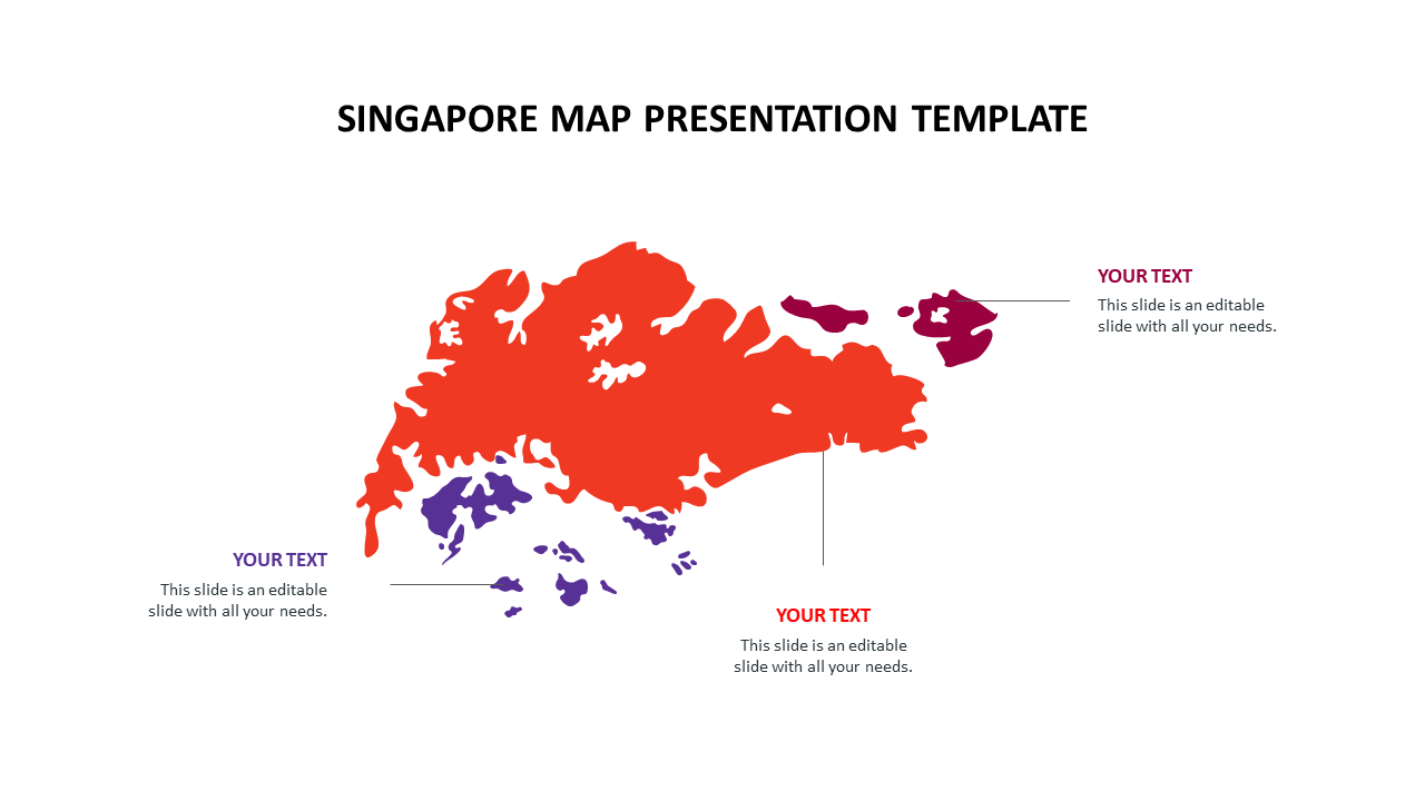 Singapore map presentation template